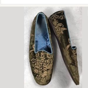 Vintage GUCCI Tom Ford Womens Green Damask Printed